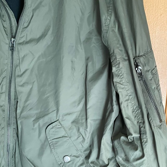 H&M Jackets & Coats Hm Logg Mens Green Bomber Jacket Poshmark